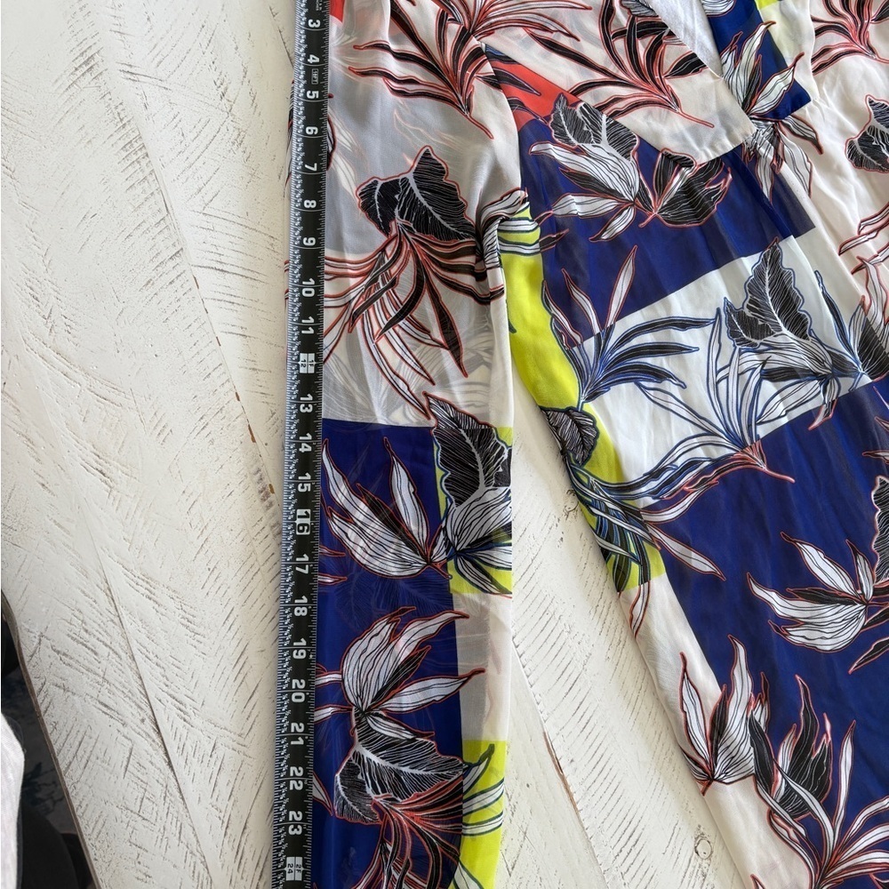 Philosophy Blue and Yellow Graphic Midi Dress - Picture 9 of 10